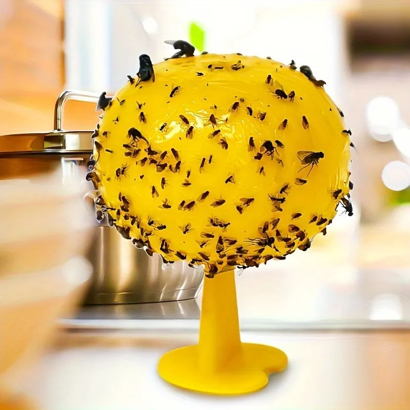 Fruit Fly Trap Indoor – Effective Gnat Killer with Sticky Glue, Non-Toxic Bug Catcher for Kitchen, Home & Houseplants